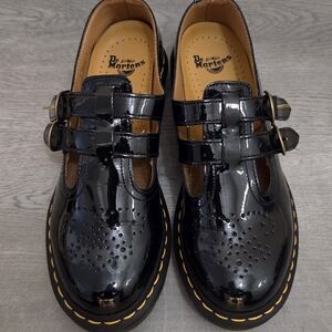 Women's Dr Martens Mary Jane 8065 Black Patent Leather Shoes